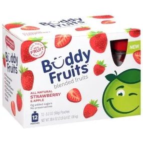 Buddy Fruits Strawberry Apple 3/12 Pk [UNFI #35836]