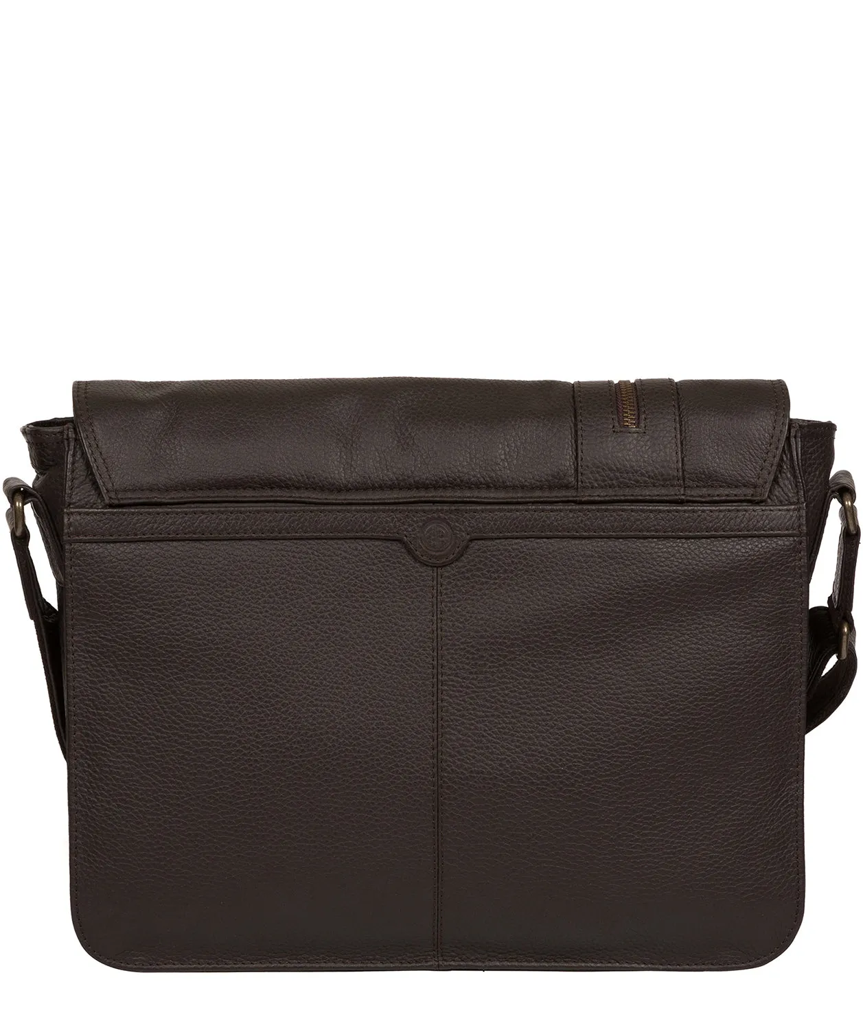 'Byron' Brown Leather Messenger Bag