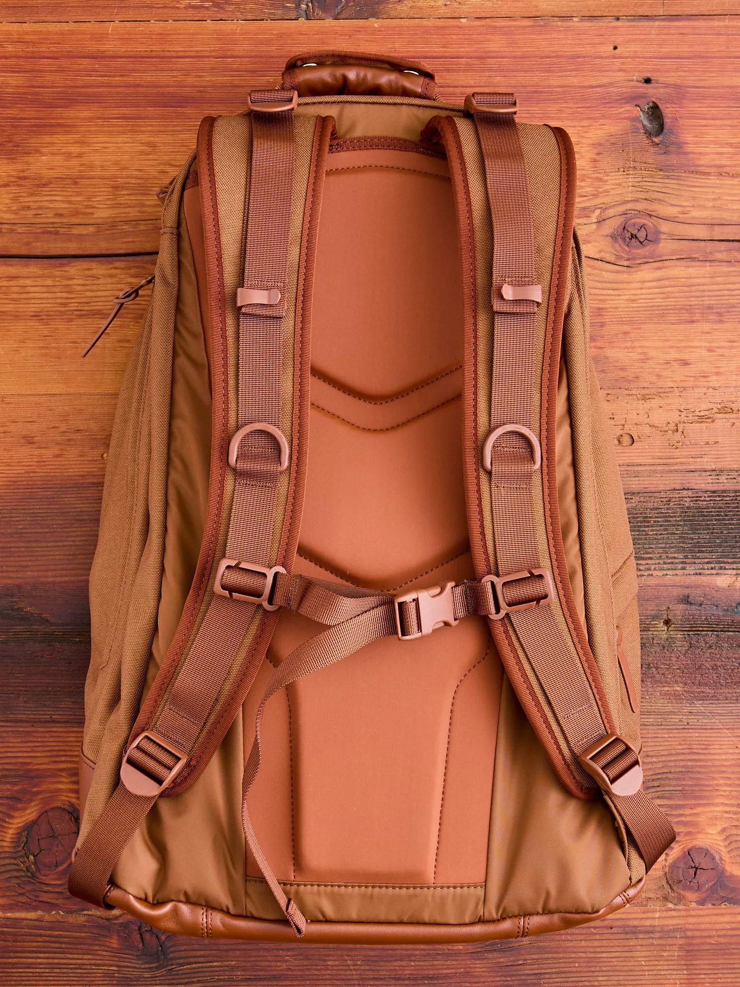 Cordura 22L Backpack in Brown Lambskin