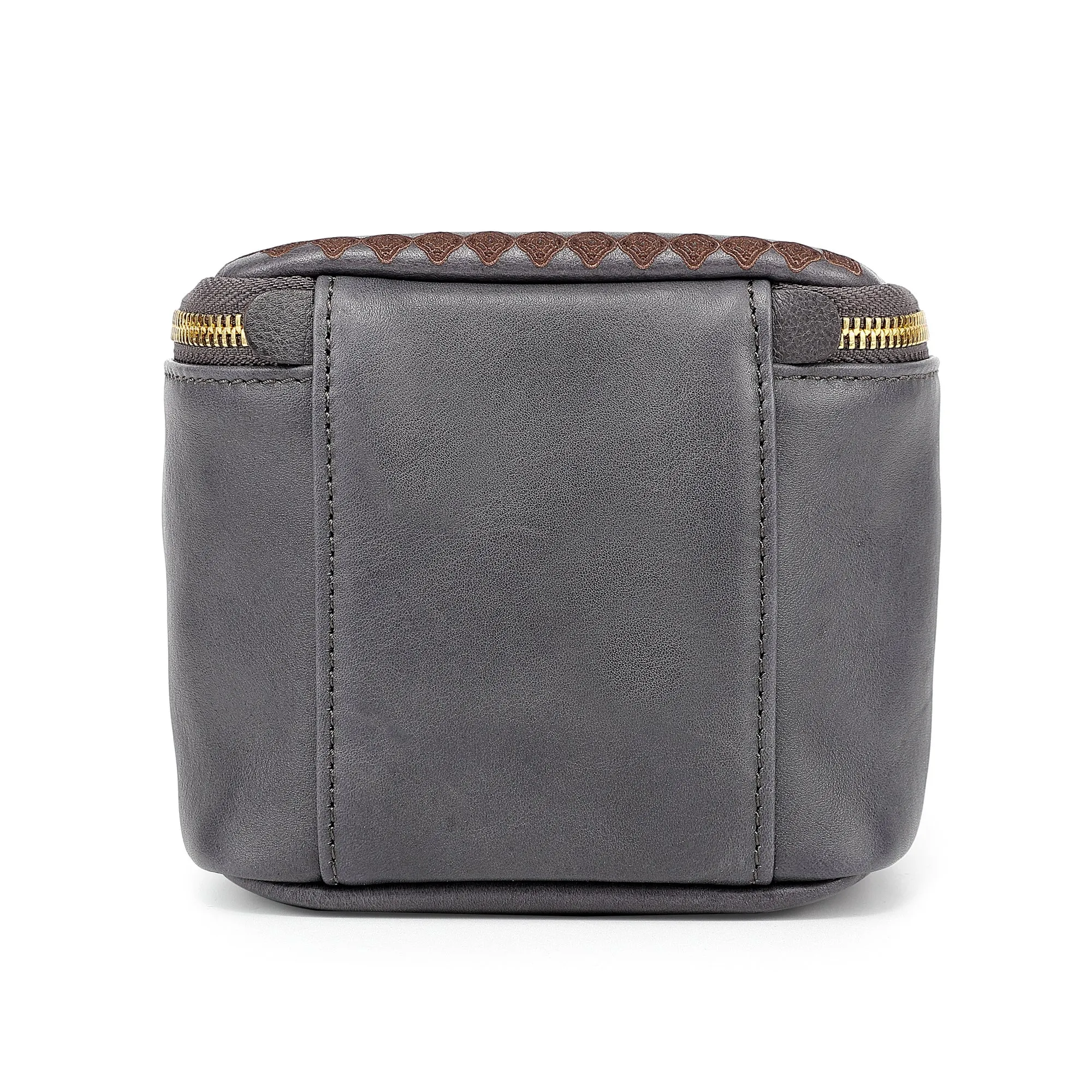 Genuine Leather Celosia Cube Jewelry Case