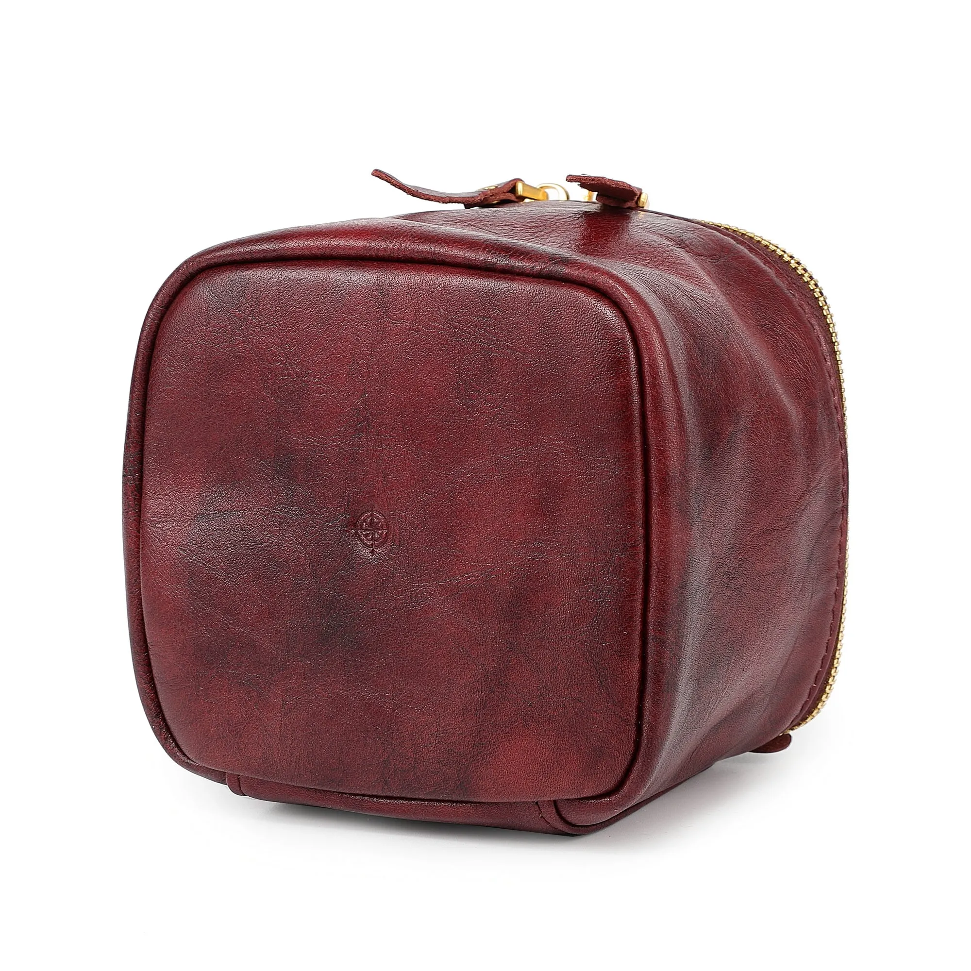 Genuine Leather Celosia Cube Jewelry Case