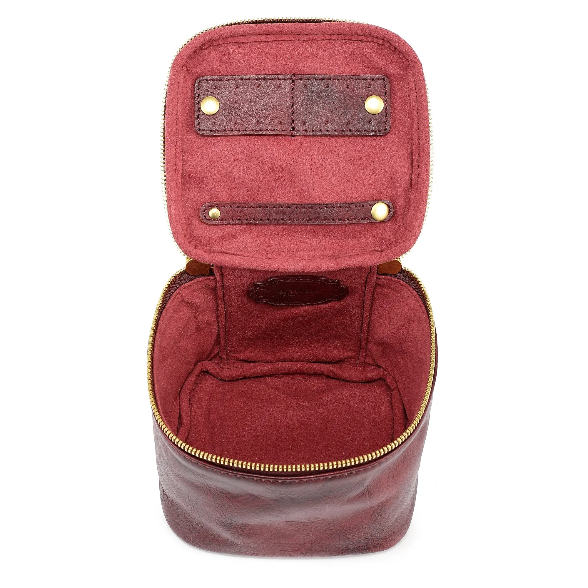 Genuine Leather Celosia Cube Jewelry Case