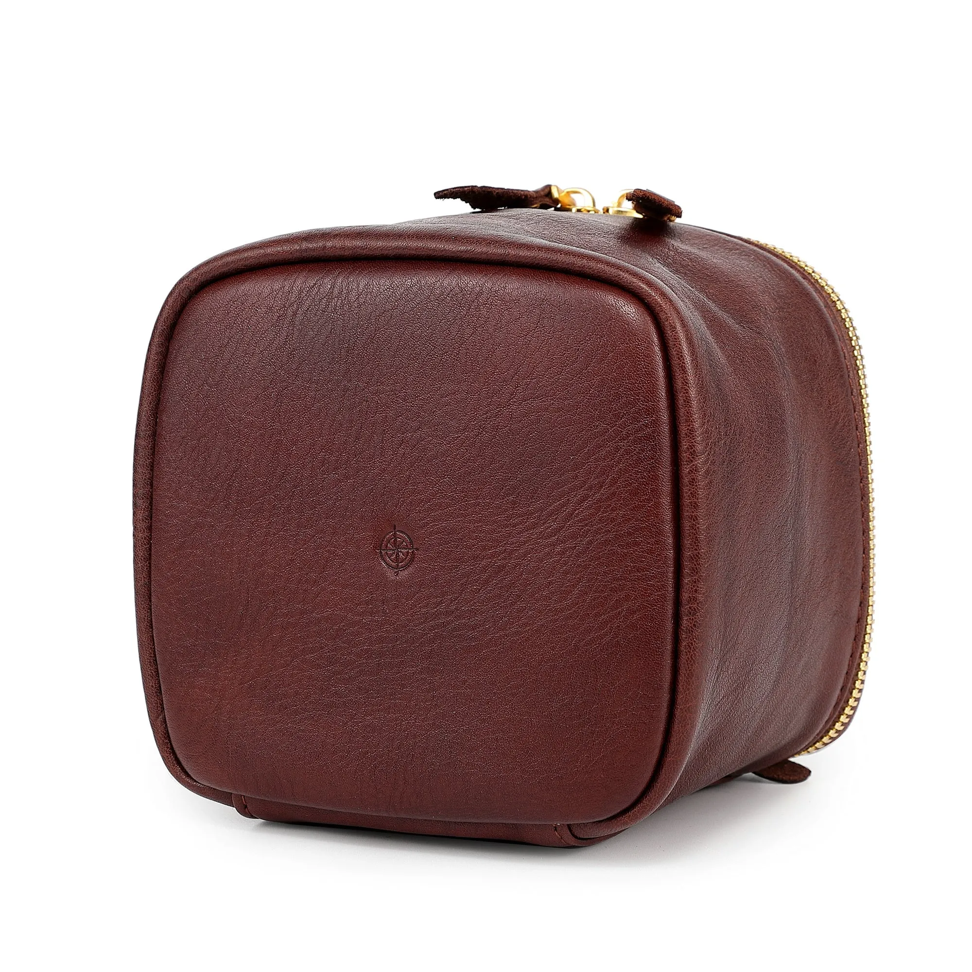 Genuine Leather Celosia Cube Jewelry Case