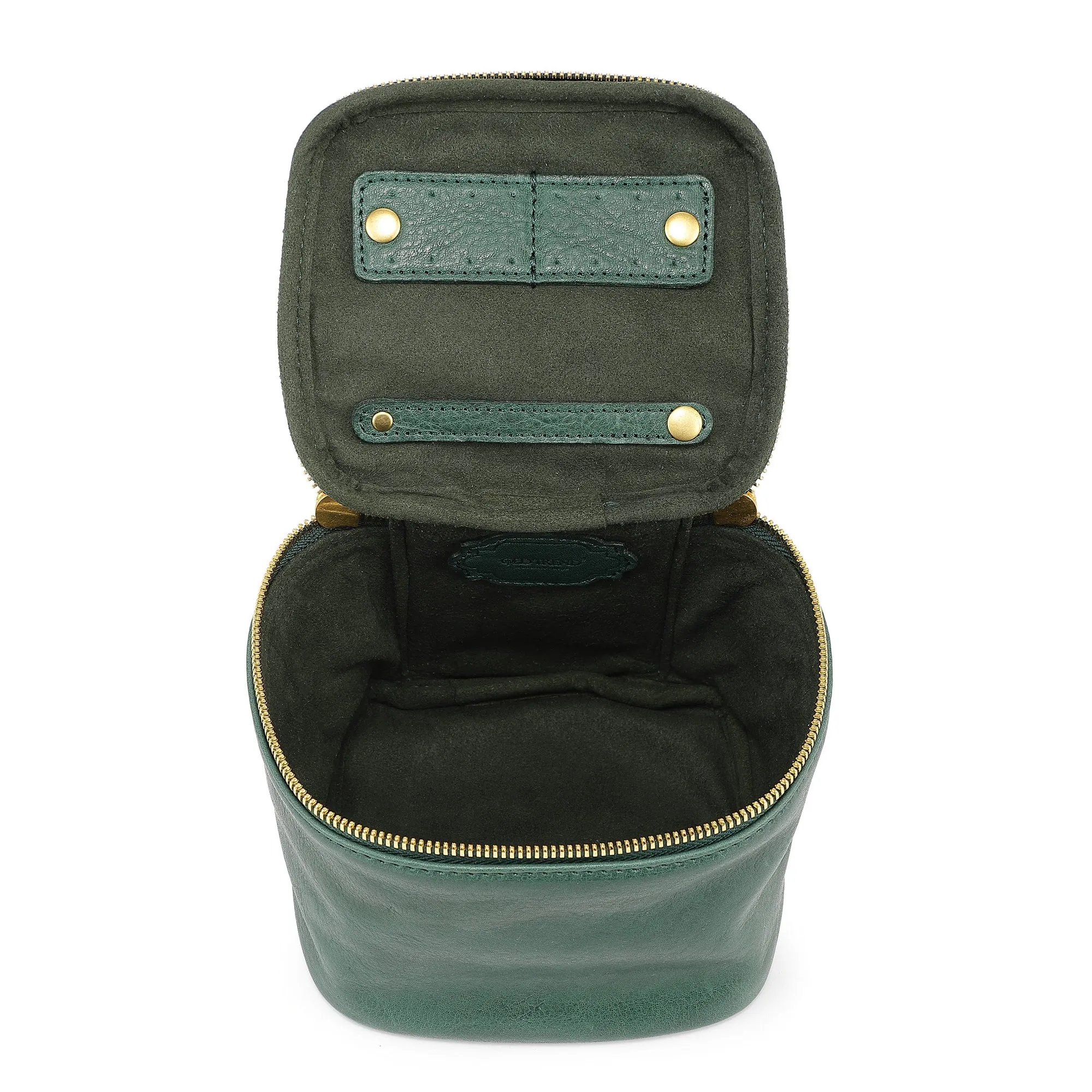 Genuine Leather Celosia Cube Jewelry Case