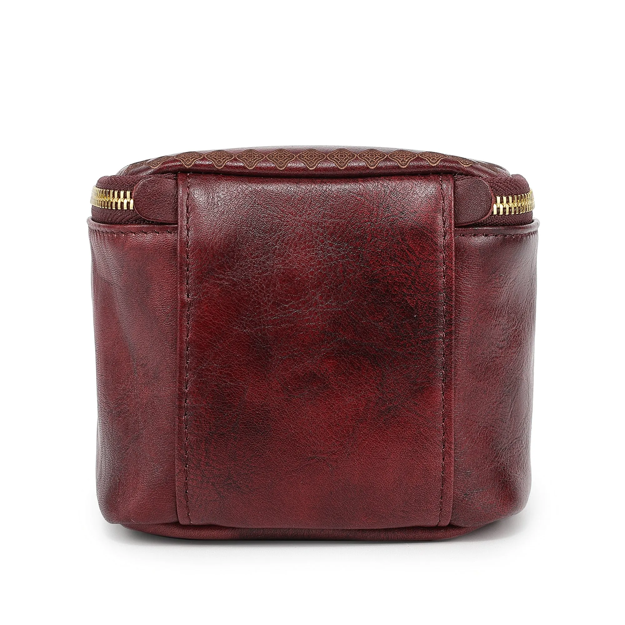 Genuine Leather Celosia Cube Jewelry Case