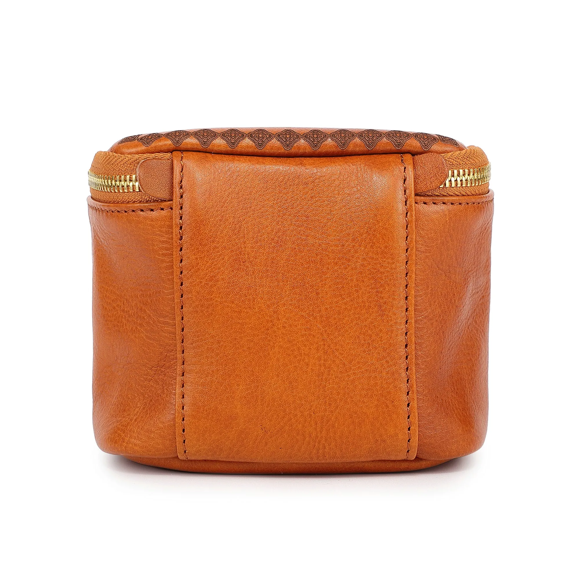 Genuine Leather Celosia Cube Jewelry Case