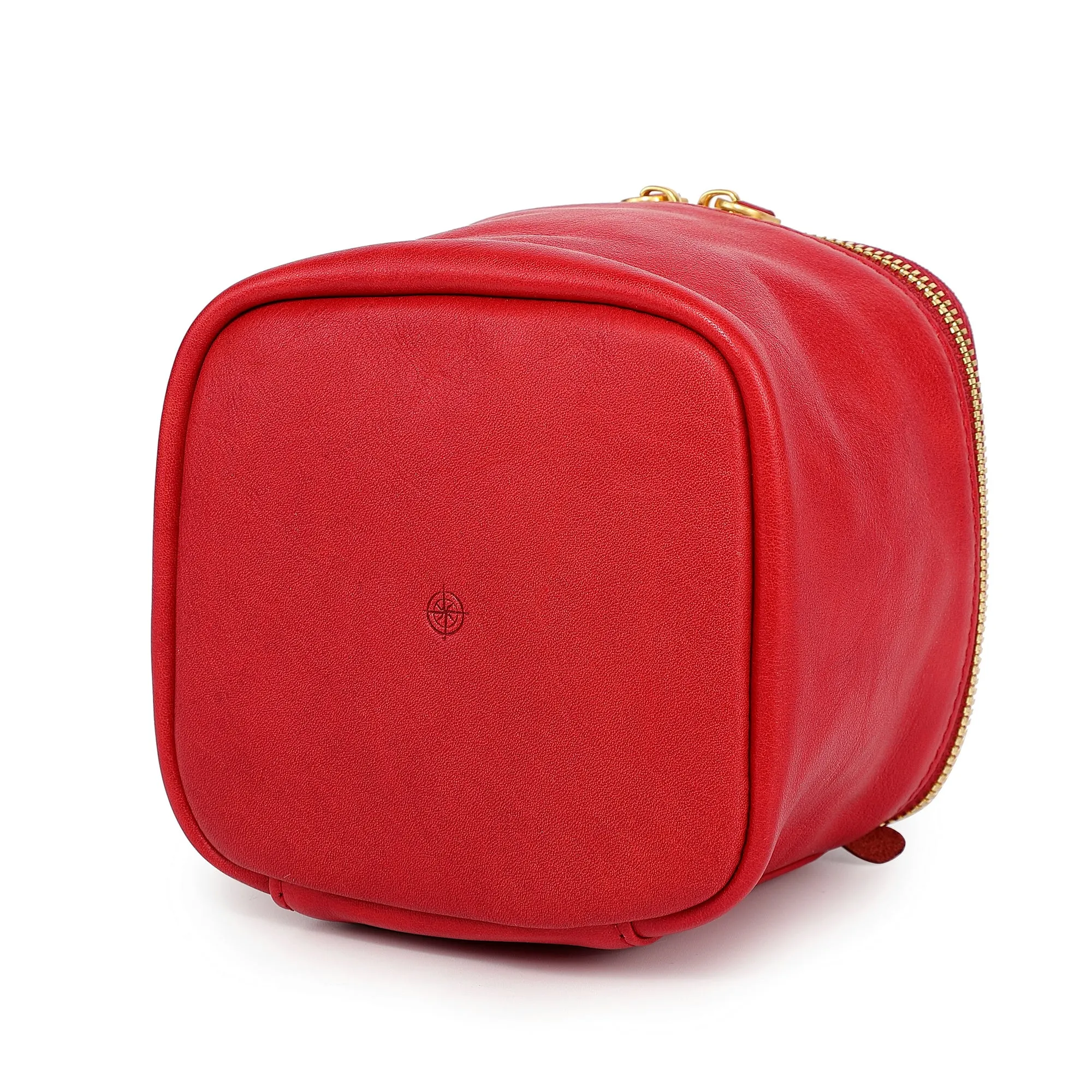 Genuine Leather Celosia Cube Jewelry Case