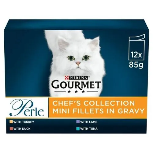 Gourmet Perle Chef's Selection Cat Food Pouches 12x85g