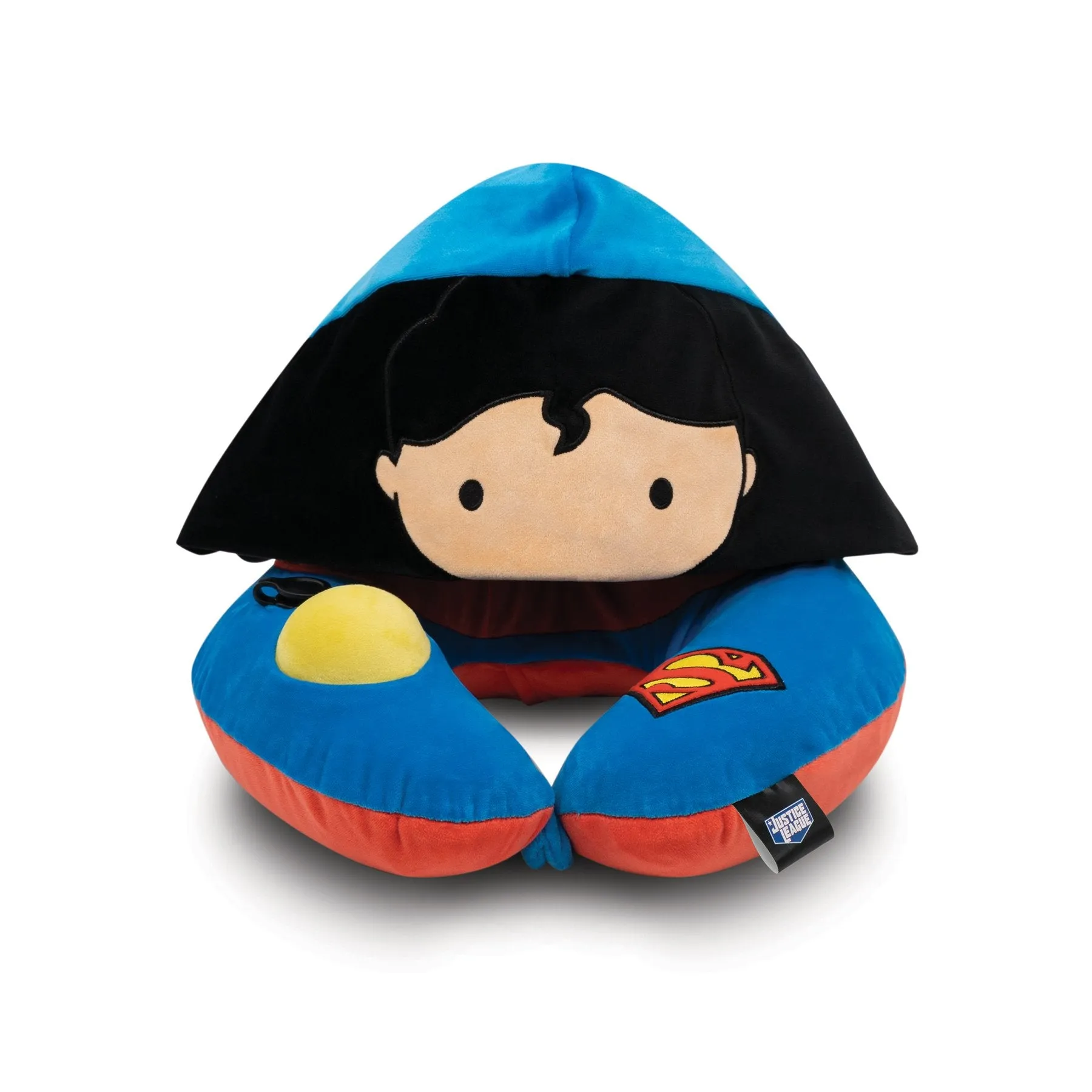 JUSTICE LEAGUE SUPERMAN NECK PILLOW WITH HOOD