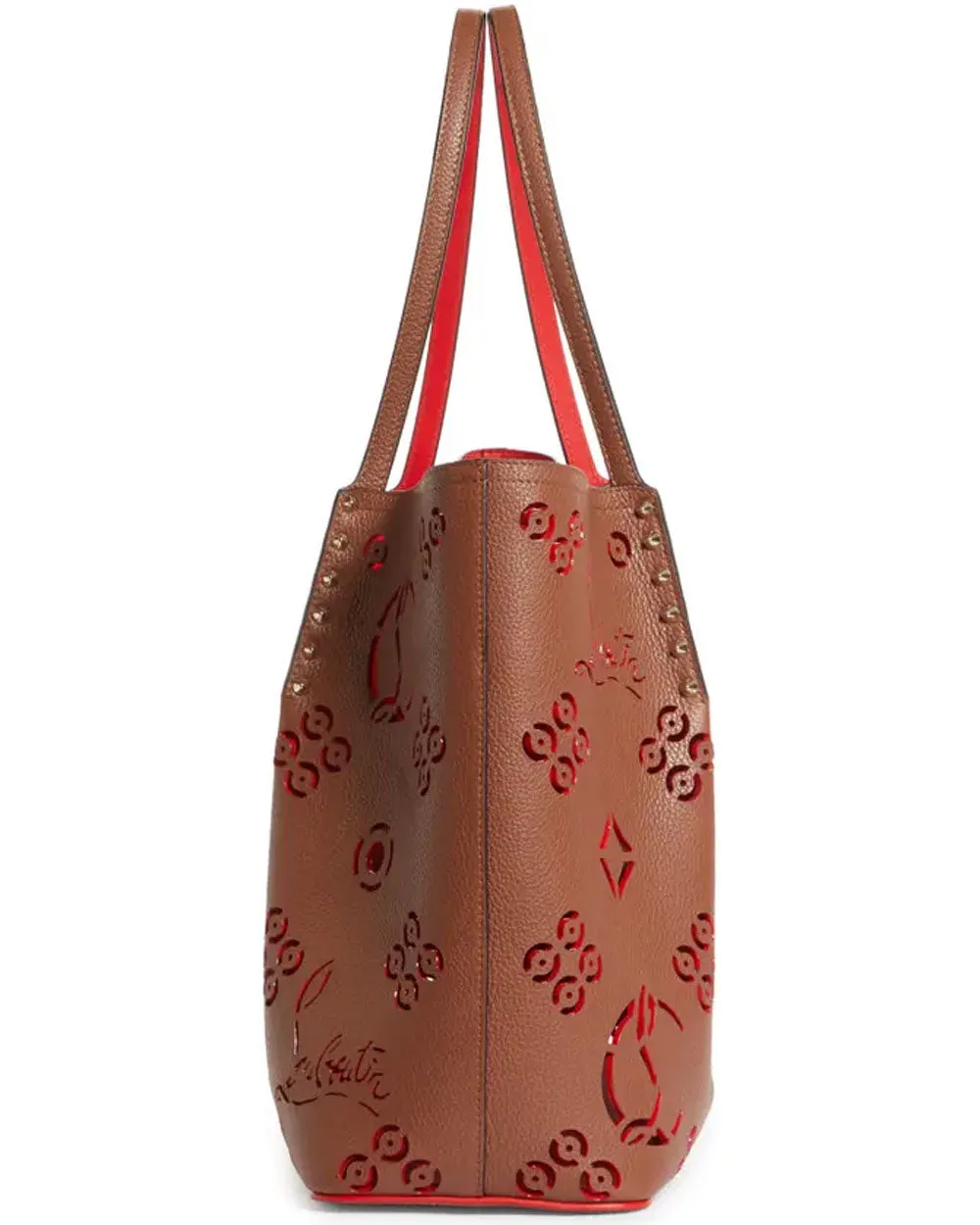 Large Cabarock Loubinthesky Tote in Biscotto