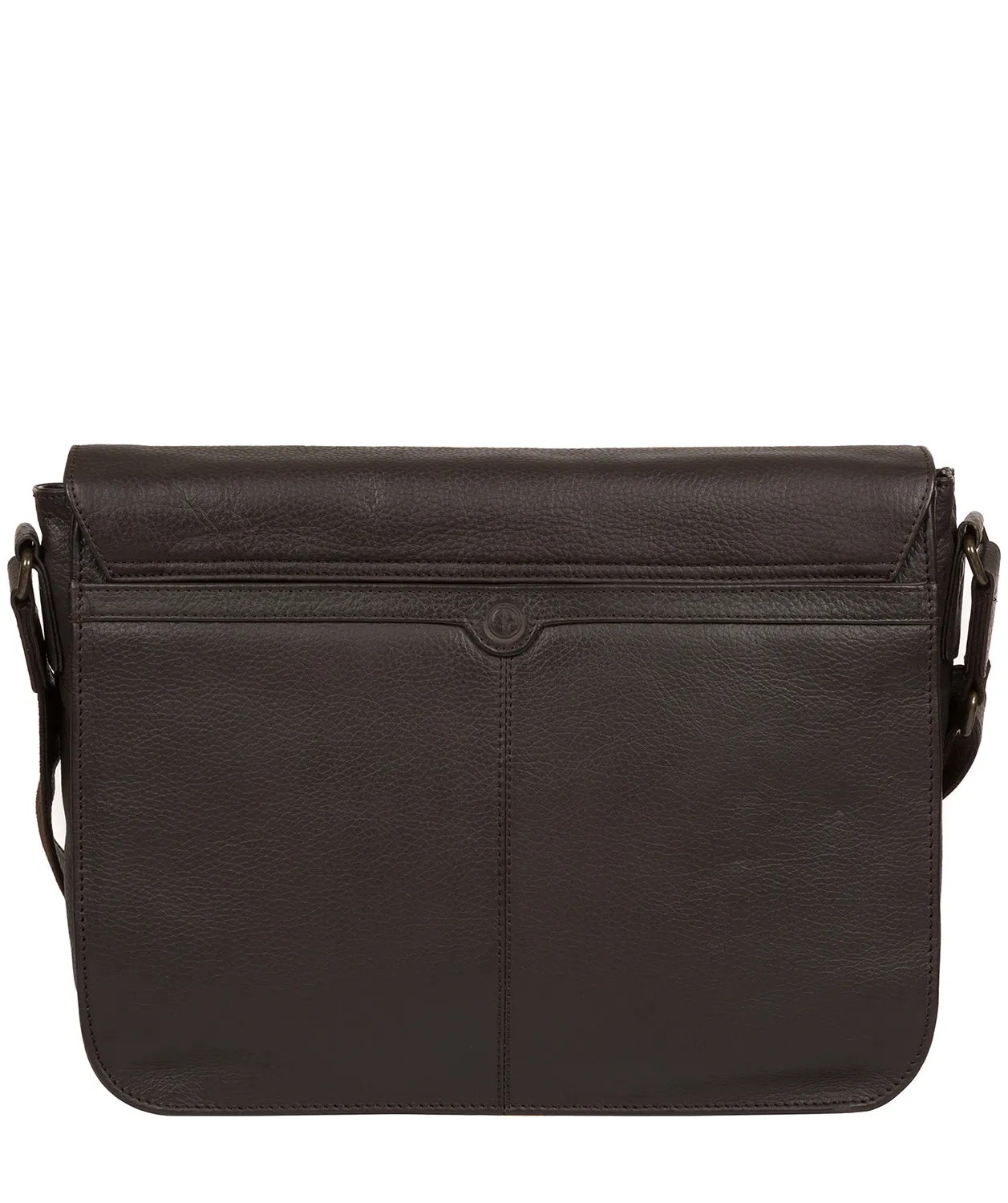 'Lawrence' Brown Leather Messenger Bag