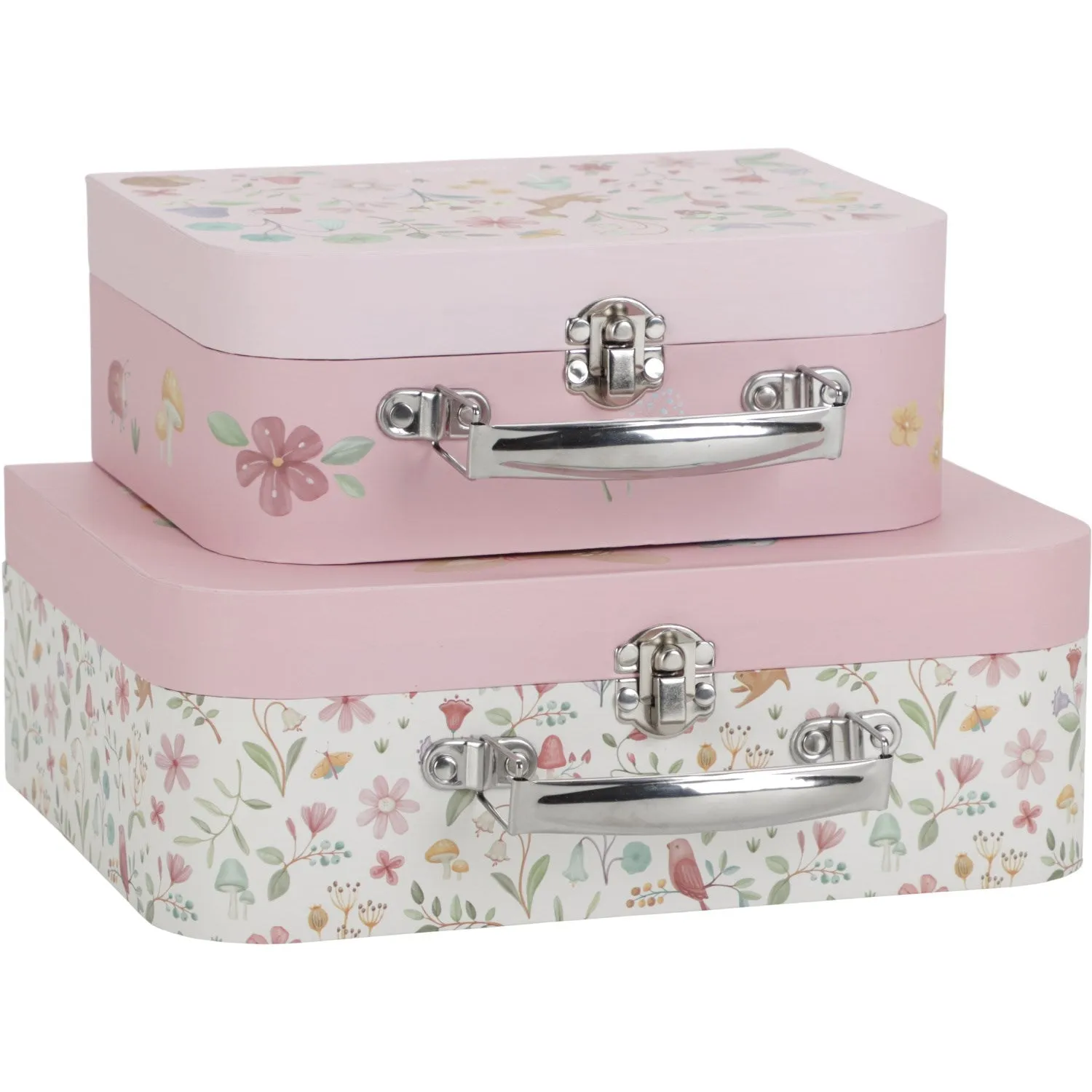 Little Dutch Fairy Garden Pink Suitcases