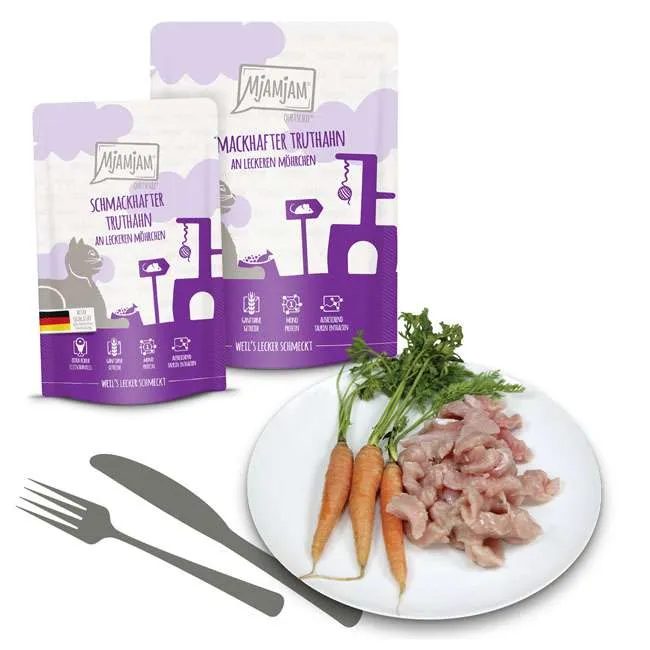 MjAMjAM Delicious Turkey with Tasty Carrots Pouches