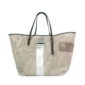 Postal Silver Stripe Urban Beach Tote