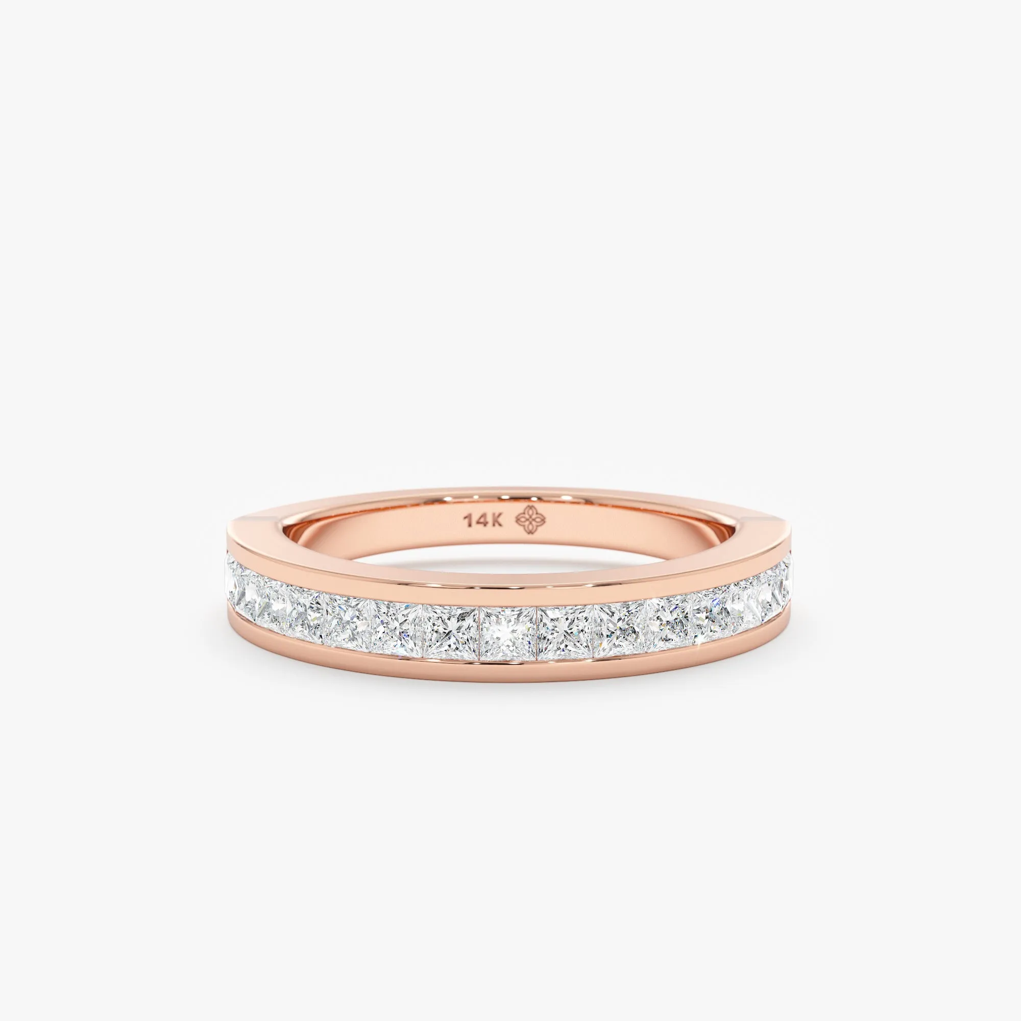 Princess-Cut Diamond Half Eternity Ring, Paloma