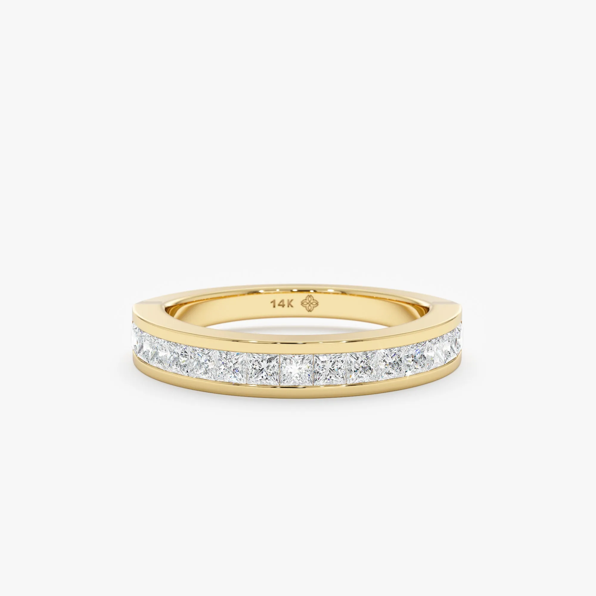 Princess-Cut Diamond Half Eternity Ring, Paloma