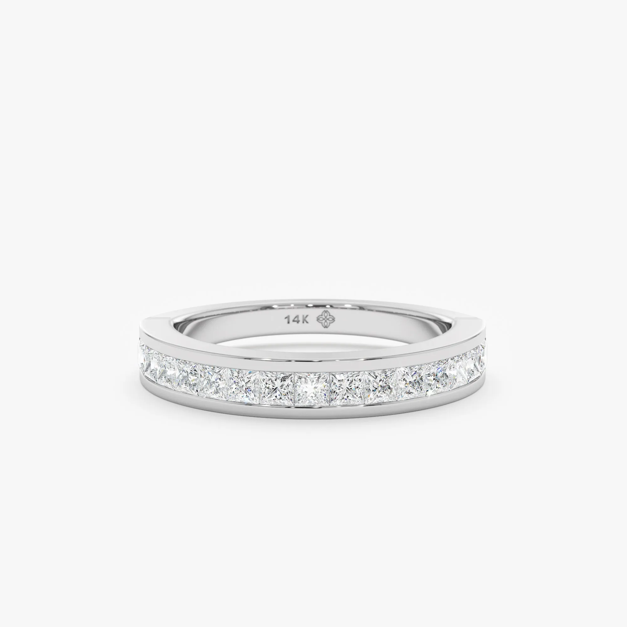 Princess-Cut Diamond Half Eternity Ring, Paloma