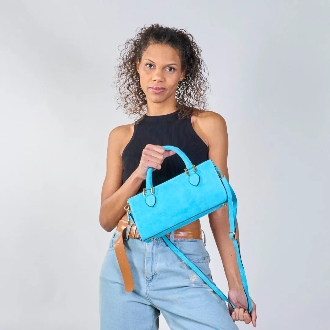 Suede top-handle handbags wholesale