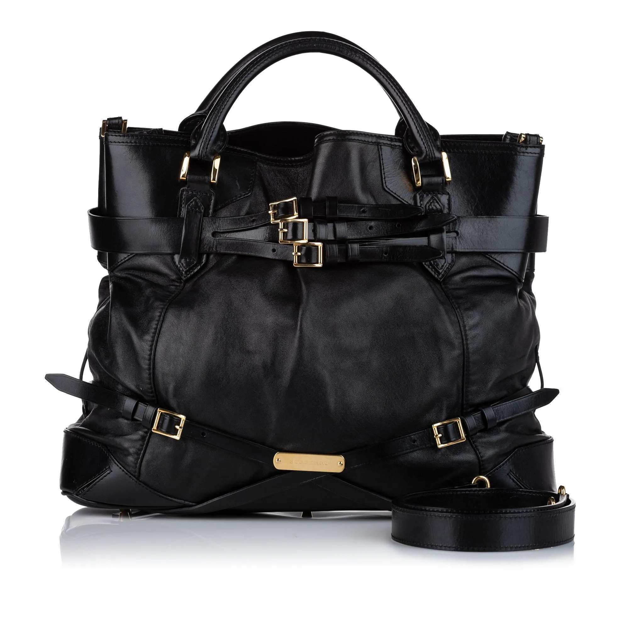 Trendy Inspired Burberry Bridle Leather Satchel (shg-20840)