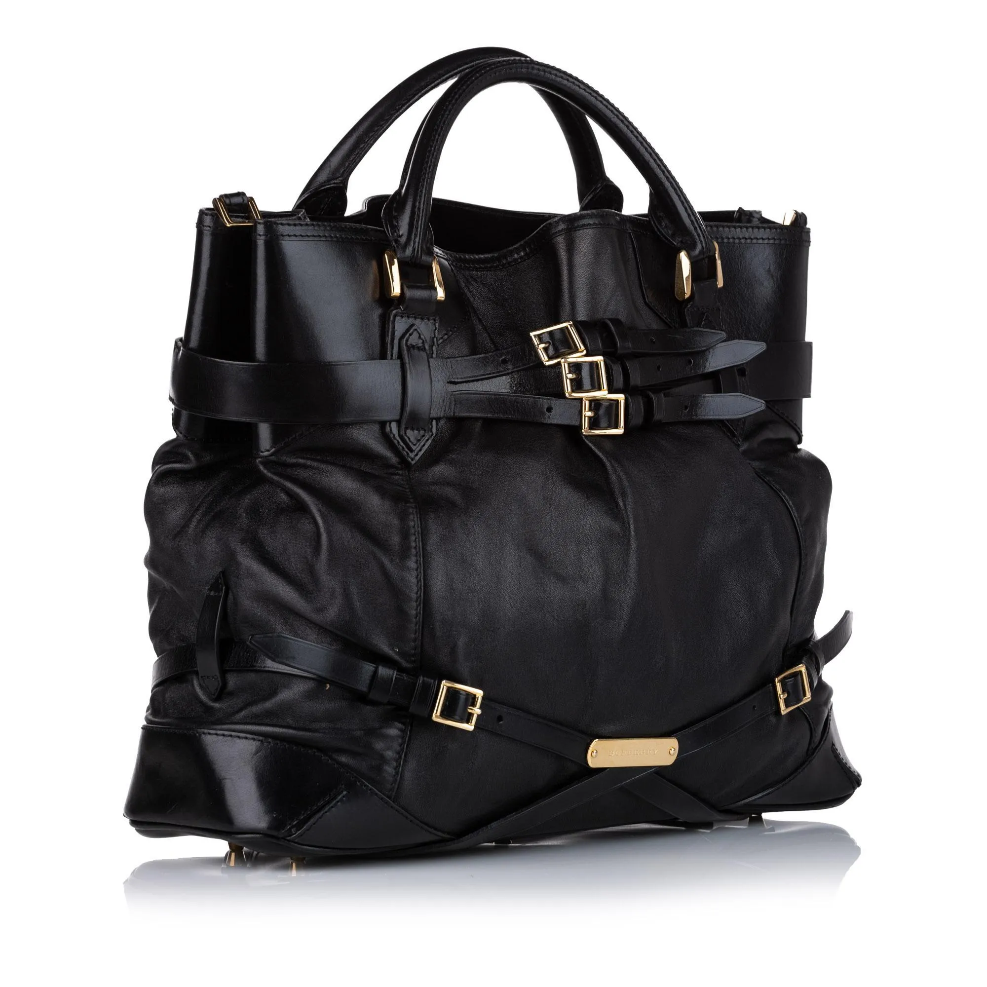 Trendy Inspired Burberry Bridle Leather Satchel (shg-20840)