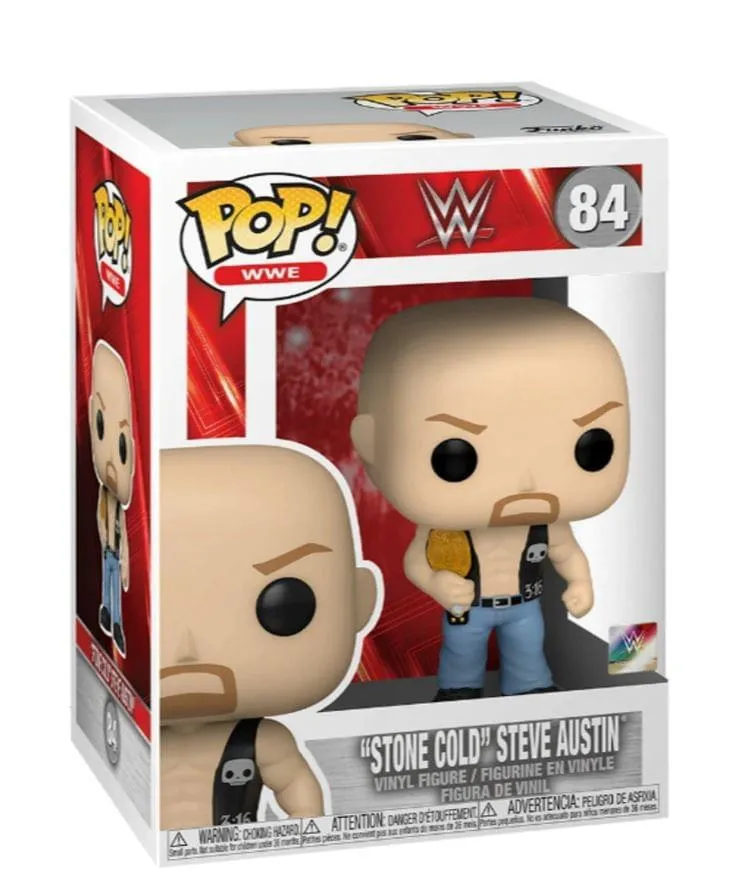 WWE Stone Cold Steve Austin with Belt Pop! Vinyl Figure #84